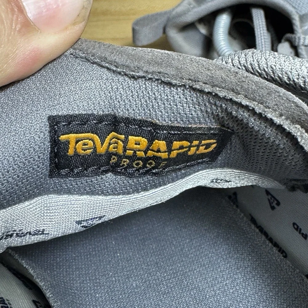TEVA GeoTrecca Low RP 1134373 Rapid Proof Waterproof Dark Grey Mens Size 10
